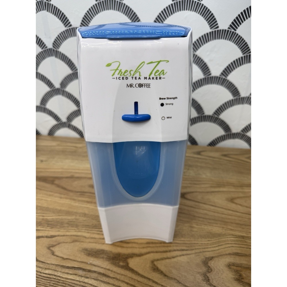 Mr. Coffee TM75 Iced Tea Maker Blue Tested & Working! *No Pitcher*